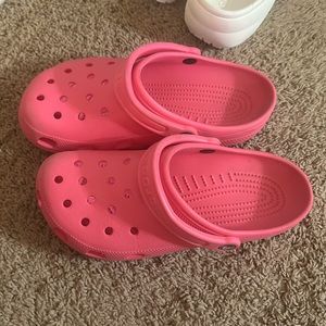 Pink crocs women’s 9
